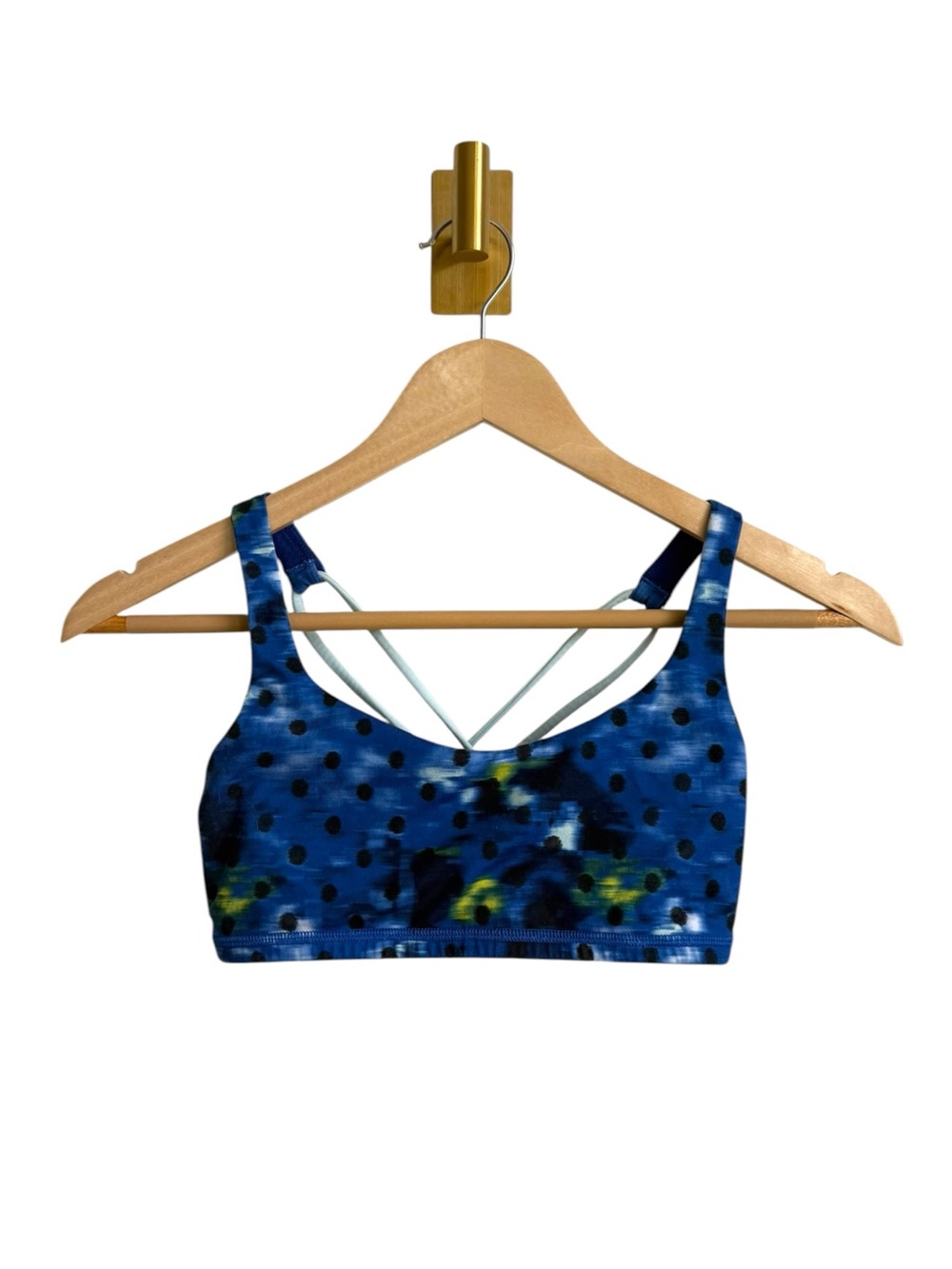 Lululemon Free to Be Wild Bra Windy Blooms Sapphire Blue Multi Size 4